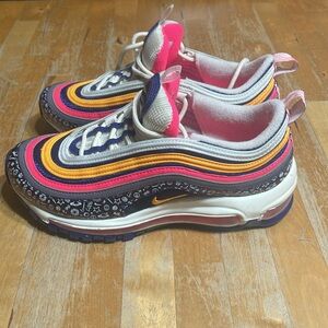 Nike Women's Multicolor Pink Yellow Blue Gray Sneakers